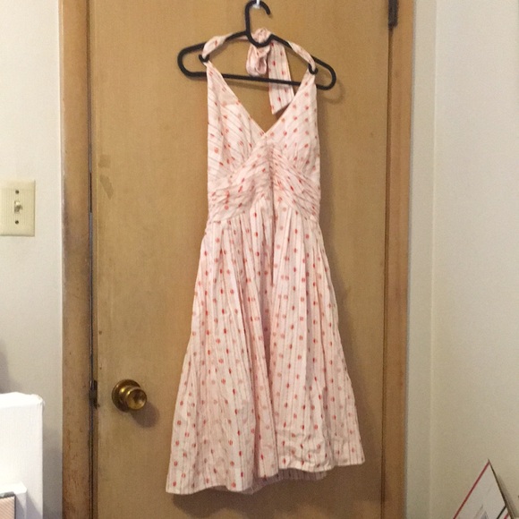 Anthropologie Moulinette Soeurs Swiss Polka Dot Halter Dress - Picture 9 of 9